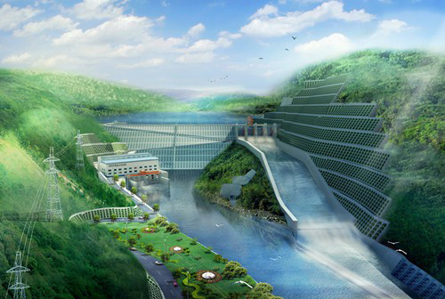 让胡路老挝南塔河1号水电站项目